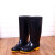 钢米 S-S044 雨鞋男士水鞋雨靴防滑防水水靴 高筒单层 40 黑 双