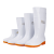 大码白色雨鞋食品厂工作雨靴防滑食品卫生靴防油加绒加棉保暖水鞋 509中高筒白色加厚款 标准码 36