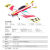虎罗罗悍马航模飞机3D特技机固定翼F3P F3A飘飘机EPP遥控飞机耐摔板机 【红】空机+电机+电调 红色涂装