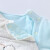 英氏反季冬款婴儿连体衣男宝宝夹棉保暖哈衣外出爬服 微蓝色YRHAJ30099A 66cm