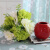 仿真花假花塑料花干花陶瓷花瓶客厅餐桌摆件装饰花 书架隔板仿真 送白花瓶+白绿绣球囎