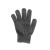 跃初 防割手套5级钢丝手套多用途专业防护防身手套 黑色均码