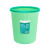 Supercloud 垃圾桶带压圈小号厨房卫生间客厅大号厕所垃圾篓马桶纸篓 12L条纹浅绿