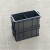 定制加厚长方形塑胶收纳箱带盖子五金零件盒小号黑色工具箱不是防 黑色+专用无格箱 收纳零件盒