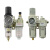 气源处理器二联件油水分离器AC2010-02/3010-03/4010-04/5010-10 AC4010-04白款配12MM白色接头