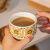 SUCCOHOMEWARE中古风咖啡杯 家用陶瓷复古咖啡杯碟勺整套装 公司下午茶杯点心盘 中古风-咖啡杯+杯垫+勺子