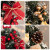 澳颜莱放桌上的圣诞树 圣诞树盆栽2023新款家用圣诞节装饰品小型迷你桌 A60-雪花松果树-带灯
