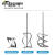 不锈钢高粘度螺旋螺带式分散叶片实验室搅拌桨杆ika精密 双螺旋桨叶直径80+轴杆8*300