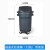 圆形垃圾桶大号80L带轮商用塑料带盖物业120升户外垃圾箱定制 120L摇盖式垃圾桶(不带底座)