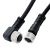 罗舸优质PVC传感器接近开关M12航空插头连接线缆2米防水定制长度 M8 三芯 直头 2米线长