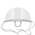 锐麻餐饮口罩塑料微笑面罩防唾液厨房餐厅防口水透明 常规款 50个 