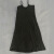新款吊带小黑裙性感温柔v领打底复古长款侧开叉黑色连衣裙女 黑色 XL
