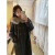 ORZUV品牌大衣女2023冬季新款韩版羊毛双面呢大毛领宽松气质毛呢外套 灰色 S（105斤内）