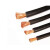 望津 橡皮电缆3*6平方重型橡套软电缆 移动电器用耐油耐磨 抗拉防冻 3芯橡皮电力电缆 黑色1米