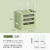 wifi路由器收纳盒插座电视机顶盒置物架无线光猫放置电线整理神器 牛油果绿三层