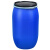 大口密封废液桶泔水桶加厚耐摔铁箍桶200升100升法兰抱箍桶30kg 100L