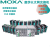 MOXA摩莎以太网工业交换机PoE非网管型5/8口多层百兆千兆企业网管 EDS-316 全电口 16口百兆