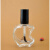 透明加厚玻璃指甲油空瓶子 带盖子刷子 方形圆形5ml 10ml 15ml 圆形15ml
