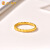 紫金黄金5G时尚雕刻龙麟足金戒指 送男友母亲节礼物 10#1.83克