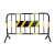 飞尔（FLYER）反光护栏市政交通道路围栏可移动铁马防撞栏隔离栏商场临时施工栏 黑黄2米*1.2米带板块可定制