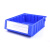 欧曼 分隔塑料零件盒分隔物料盒加厚塑料储物盒分割式物料盒 300x235x90mm蓝色无隔板