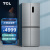TCL406升十字对开门智能语音 360°生态养鲜冰箱 R406P12-UI