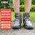 安赛瑞 防雨鞋套 双层鞋底 耐磨防滑防水靴套 茶黑 L 适合37-39 3G00396