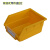 五金工具盒背挂式零件盒小周转盒物料盒螺丝盒配件箱元件盒塑胶盒 B5(背挂式)黄