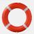 海斯迪克 HKL-1129 国标救生圈 橘色成人救生圈 救生浮圈加厚救生圈 2.5KG+8mm*30m绳子