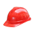禄美安全帽V型透气禄美国标ABS加厚带帽檐头盔工业安全帽头部防护 红色 现货当天发，定制3天发货