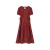 歌哥弟红色肌理感裙子2023夏新款时尚质感法式显瘦时尚连衣裙女 红色 S