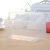 饮龙长方形750ML一次性餐盒塑料外卖打包加厚透明饭盒快餐便当碗 650ml透明(300套带盖) 标准