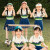 京蝌蝌六一儿童节合唱服表演服装男女童演出服啦啦队幼儿园毕业照水绿色 Y-格子-女童短袖+裙子 130cm