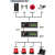 海奈 开关量光端机 4路单向开关量 开关量转光纤红外对射/周界报警/烟感报警/信号报警 FC接口 1对 HN-4SWFC