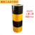 双色黄黑反光膜 道路交通柱子红白贴 电线杆子路桩警示夜光膜标识 40公分 二黄二黑 一米