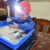 儿童矿工帽带灯的安全帽LED充电灯红黄蓝粉幼儿园小孩建筑演出帽 大号带灯_红帽+充电器（大人戴