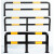 适用防撞护栏钢M型加油站U型桩道路停车位栏杆消防栓转角挡车器 加厚M型114*1300*600*3.0黑