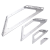 不锈钢角码固定器三角支架隔板托床家具连接件三面固定拐角紧固件 大号(1个装)