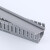 欧杜 绝缘线槽PVC阻燃灰色走线槽 明装配电箱控制柜走齿形开口塑料线槽 高20*宽20/200米 2米一根含盖子
