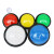 定制游戏机按钮 60mm凸面大圆带灯按键拍拍乐 游戏机配件大圆按钮 白色+支架+LED灯+二足微动