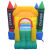 充气城堡小型家用 儿童充气跳床蹦蹦床玩具 滑梯游乐园室内户外 原尺寸( 带海洋球风机)