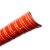 红色耐高温管硅胶钢丝软管风管耐300度 50 76 80 90 矽胶排风热风 橘红色