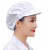 礼丝汀防尘帽子工作透气防油烟厨师厨房女士男蓝色白色 全布-粉色
