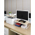 杜哲美办公室置物架桌面上收纳放针式打印机电话笔记本电脑增高小支架子 加长中54x30CM-内高22CM