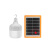 太阳能充电灯泡移动停电应急备用地摊夜市灯超亮LED户外照明定做 橙色款100w+充电线+太阳能板