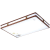 雷士照明（NVC）led新中式吸顶灯中国风简约卧室仿古餐厅长方形实木中式 圆50cm三色变光36瓦 全光谱