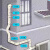 安达通 pvc空调管槽 中央空调专用线槽管遮挡装饰管保护套管 过墙盖130*80mm