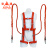 宏建 HJ 高空作业安全带全身五点式 施工户外安全绳电工保险带 双背双钩 绳长2米 橘红色 一条价 可定制