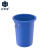 正奇谊 塑料水桶加厚垃圾桶储水圆桶酒店厨房工业环卫用发酵桶 蓝色100升【无盖】