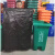 带锁扣密封式废物垃圾桶小区学校公共场所可黄大小号 黑颜色 120L桶垃圾袋50个